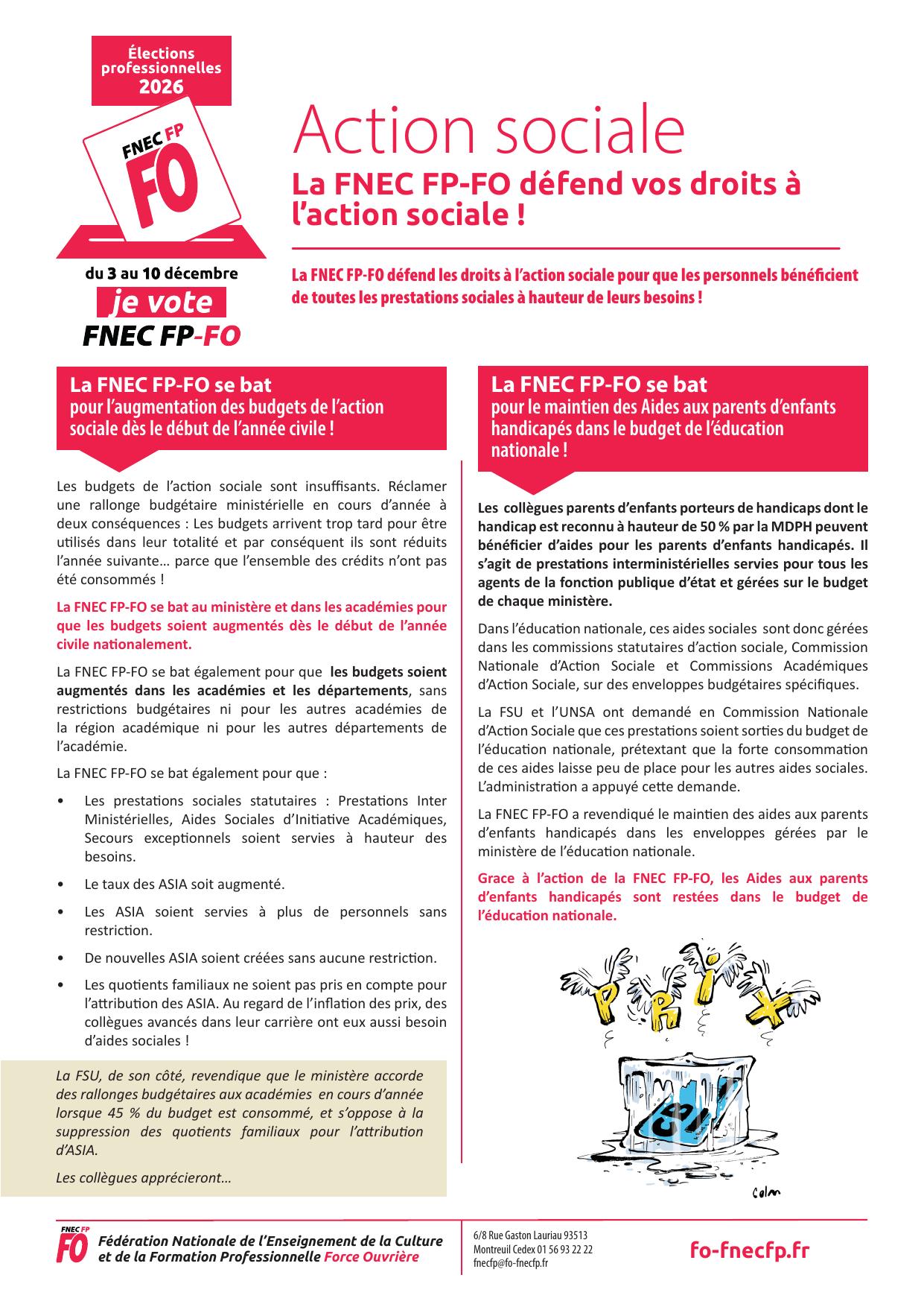 L'action sociale