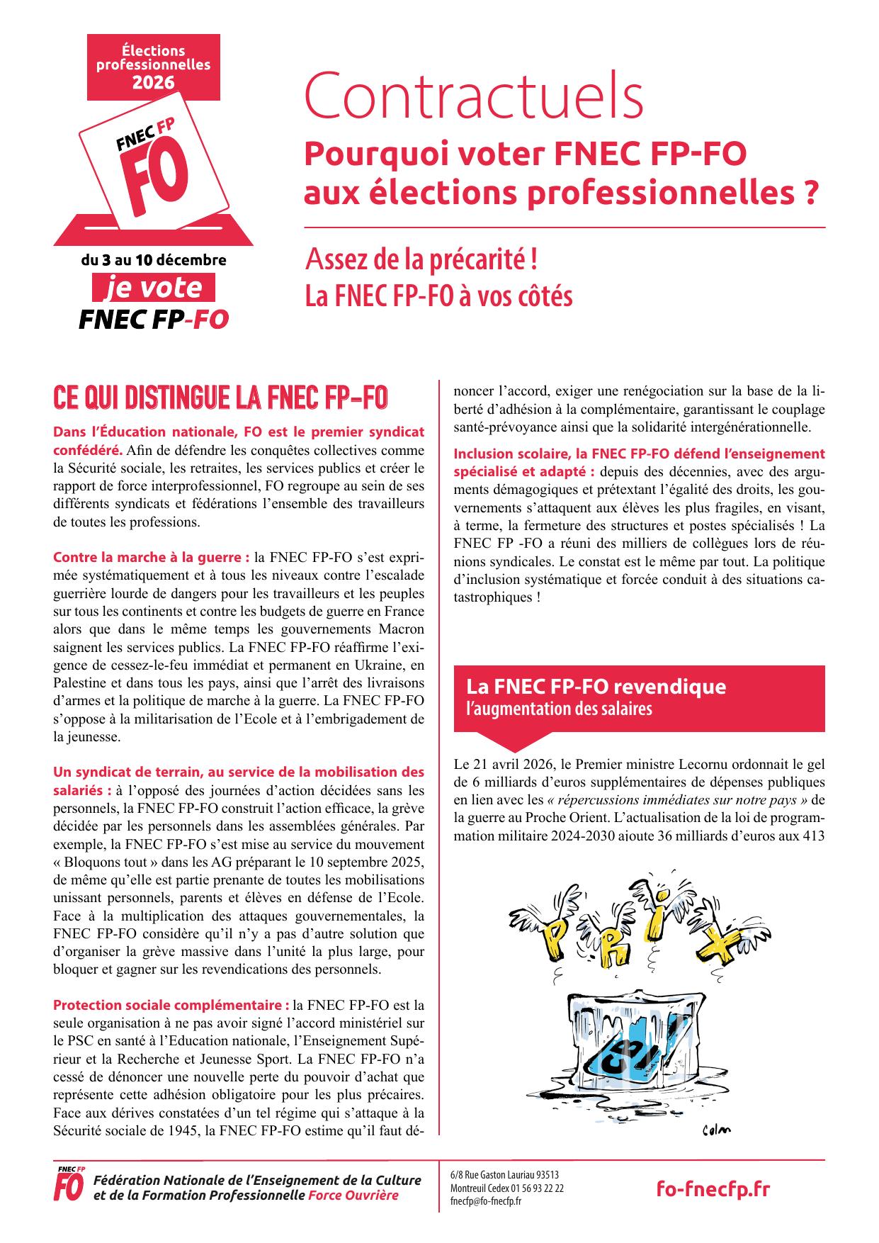 Les contractuels